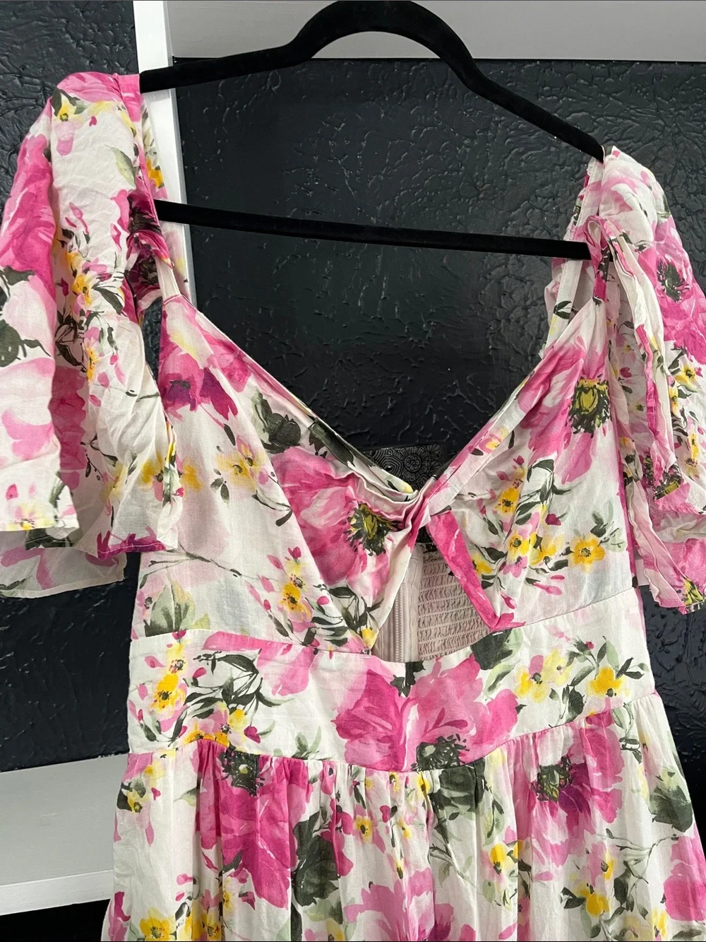 Abercrombie & Fitch Pink Floral Maxi Dress L